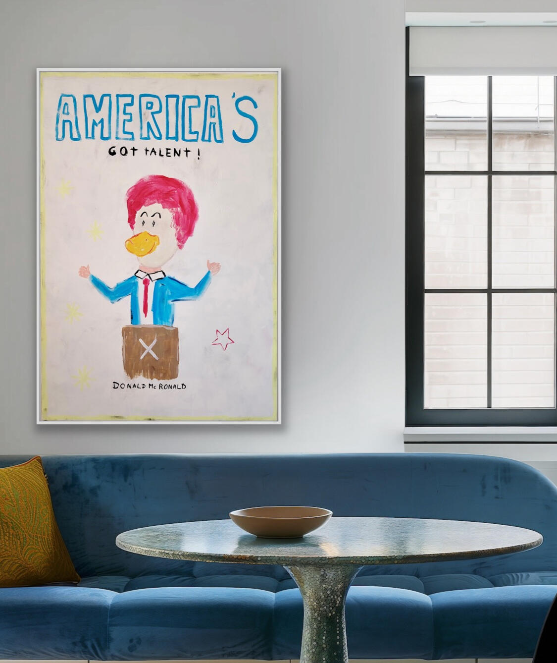 Untitled U ME - AMERICA'S GOT TALENT original canvas acrylic painting