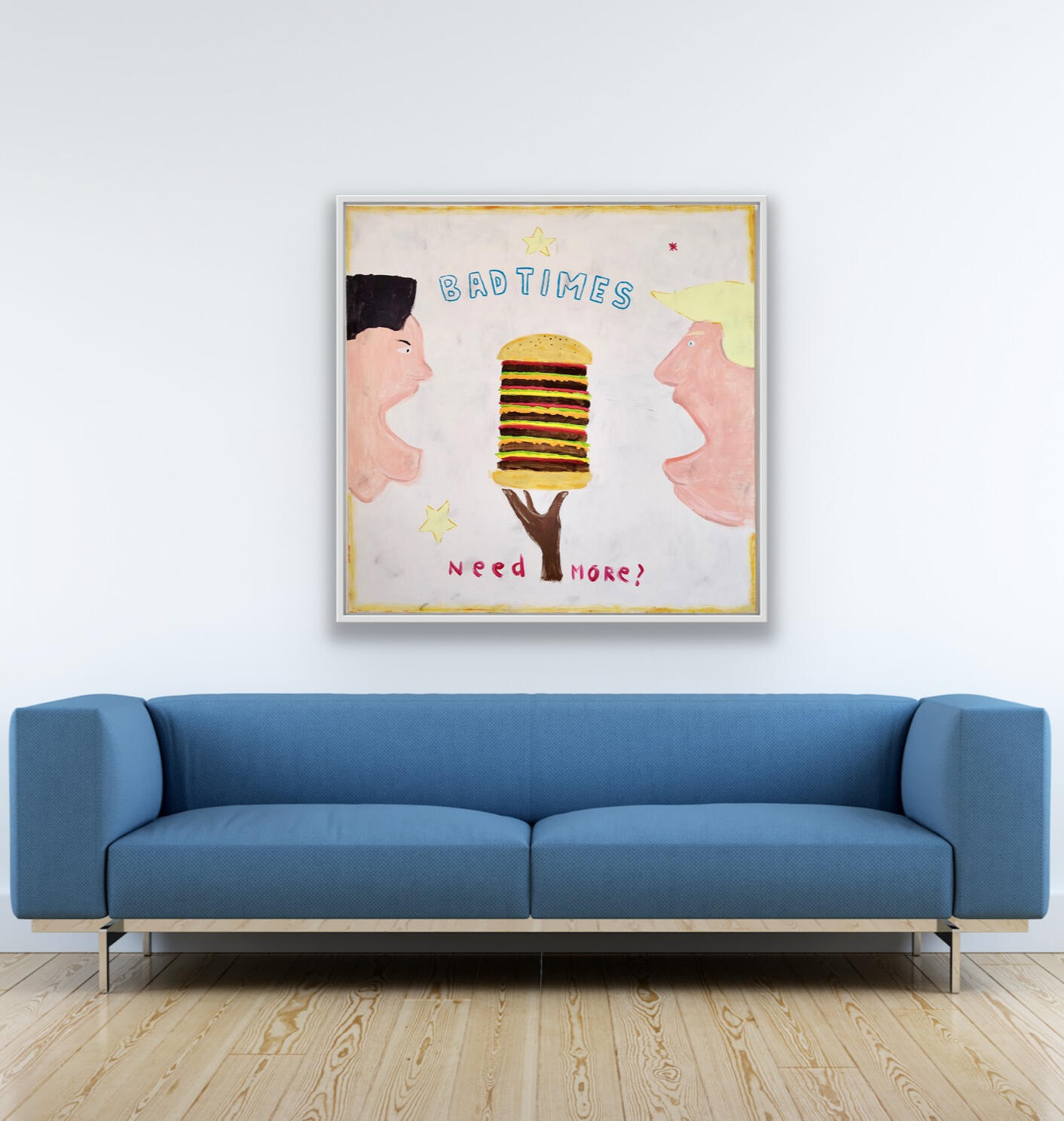 Untitled U ME - NEED MORE original canvas acrylic painting